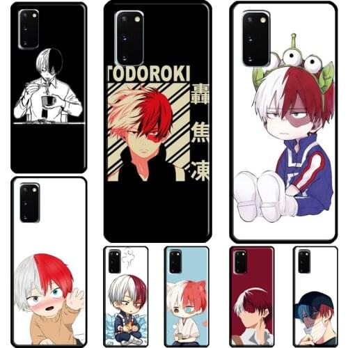 Shoto Todoroki Chibi BNHA Anime Coque For Samsung Galaxy Note 20 Ultra Note 10 Plus S20 FE S21 Ultra S8 S9 S10 Plus Case