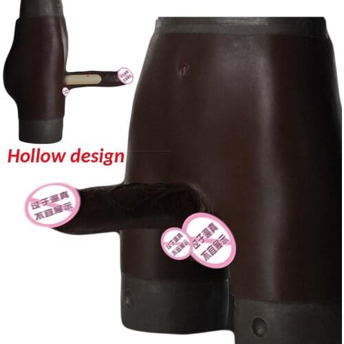 Black Hallow Strapon Dildo Pants High End Huge Realistic Dildos Sex Toys Fake Dick Penis Adults Sex Toy Soft Sex Shop for Woman