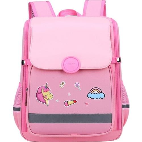 Children Orthopedic School Bag For Girls Boys Lightweight Waterproof Bookbag New Kids Space Rocket 3D Cartoon School Backpacks