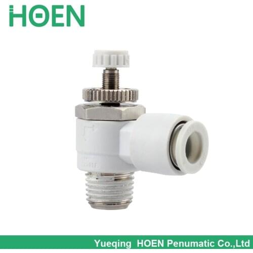 AS series Elbow Type Speed Controller with One-touch Fitting AS2201F-02-04S AS2201F-02-06S AS2201F-02-08S AS2201F-02-10S