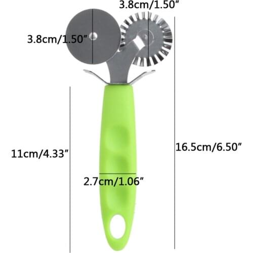 Stainless Steel Round Roller Cutter Pizza Hob Wheel Knife Pastry Dough Tools New