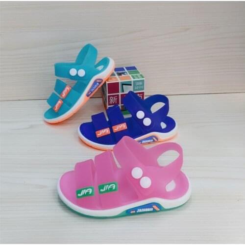 Summer New Childrens Sandals, Baby Toddlers Boys and Girls Waterproof Non-slip Plastic Soft-soled Jelly Beach Crystal Shoes