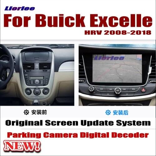 Liorlee Car Screen Update Decoder system For Buick Excelle HRV 2008-2018 Parking Rear view Camera Carplay Adapter Cable Plug