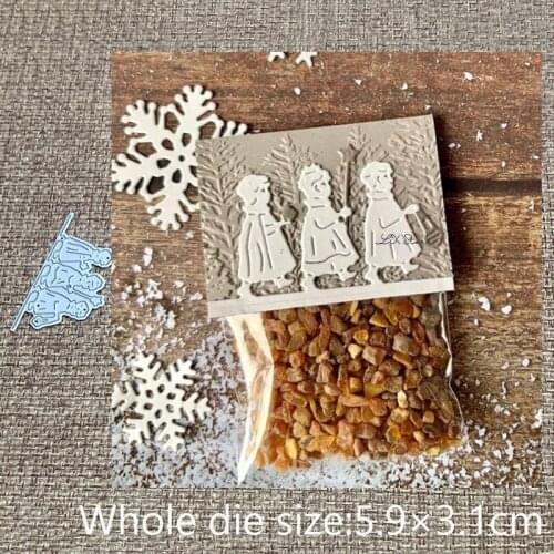 XLDesign Craft Metal stencil mold Cutting Dies walking kids decoration scrapbook die cuts Album Paper Card Craft Embossing