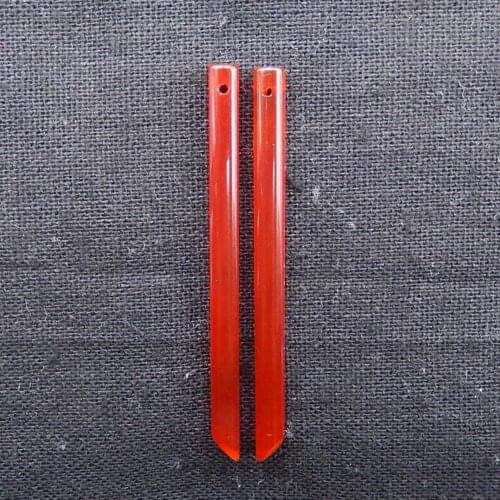 Natural Red Agate Fashion Woman Earring Beads Jewelry For Women Earring pair Accessories 56x4x4mm,4.5g