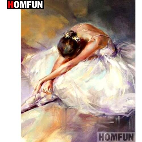 HOMFUN Full Square/Round Drill 5D DIY Diamond Painting "beauty" Embroidery Cross Stitch 5D Home Decor A16316