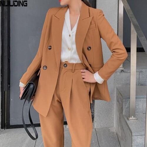 NIJIUDING Women's Office Trouser Suits
