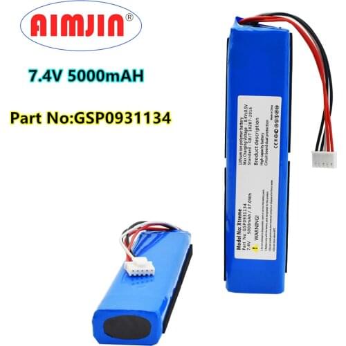 NEWEST Wonkegon 5000mah 37.0wh battery for JBL xtreme1 extreme Xtreme 1 gsp0931134 battery tracking number