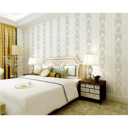 Beibehang wallpaper Home decoration wallpaper bedroom living room video wall luxury purple yellow 3d wallpaper roll mural photo