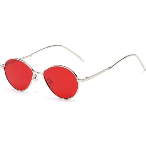 Fashion Oval Sunglasses Women Luxury Mens Sun Glasses Vintage Eyewear Female Shades Oculos Gafas 8707X