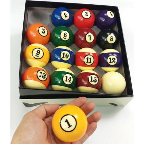 Xmlivet small size 50.8mm Billiards balls in black circle High quality Resin Pool Nine-Ball arm cue balls full set