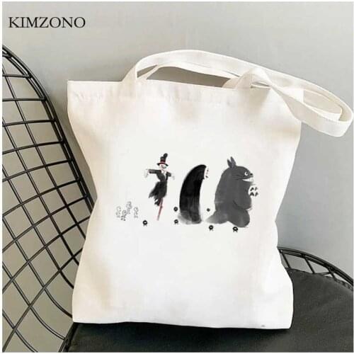 Studio Ghibli Totoro shopping bag tote cotton eco bolso bag net shoping bolsas reutilizables reusable sacolas