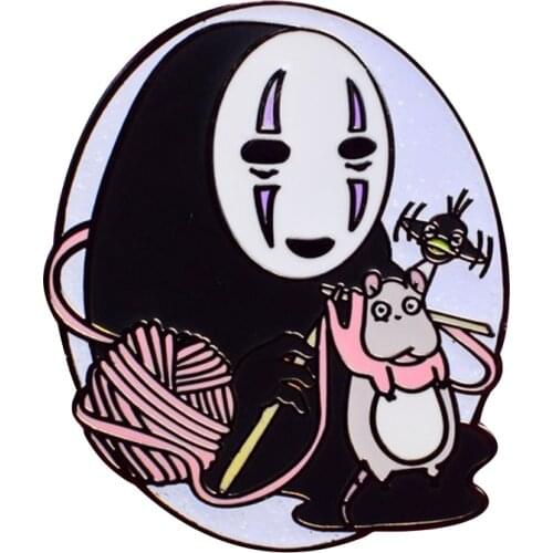 No Face Pins Studio Ghibli Spirited Away Badge
