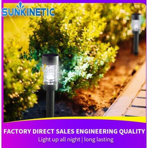 LED Solar Outdoor Lamp Ground Plug LED Mini Solar Garden Light Waterproof Garden Lights Solar Glass Lawn Landscape Lamp Lights