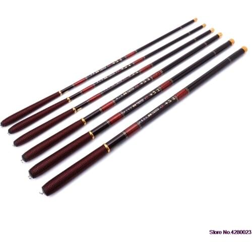 2021 New Fishing Rod 2.7-7.2m Pole High Carbon Fiber Ultra Light Telescopic Carp Current