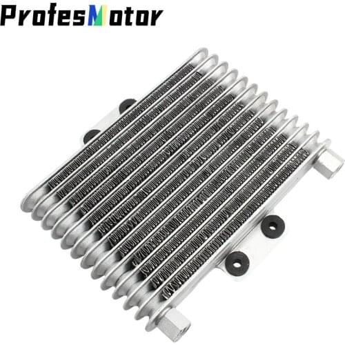 Universal Motorcycle Engine Oil Cooler Radiator Aluminum 125ml Cooling Radiators for 125CC-250CC Motorcycle Dirt Bike Pit Bike