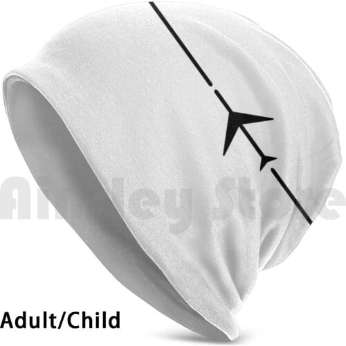 I’m Leaving On A Jet Plane-Minimalist Line Art Beanies Knit Hat Hip Hop Jet Plane Jet Plane Minimalistic
