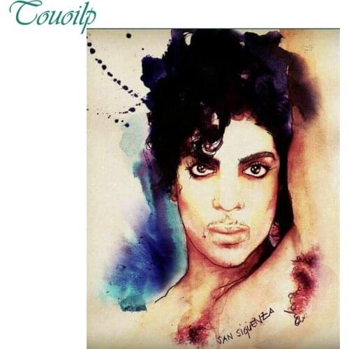 2018 new Diamond Embroidery 5D DIY Diamonds round&square Handsome Singer Prince Purple Rain Cross Diamond Mosaic Decoration