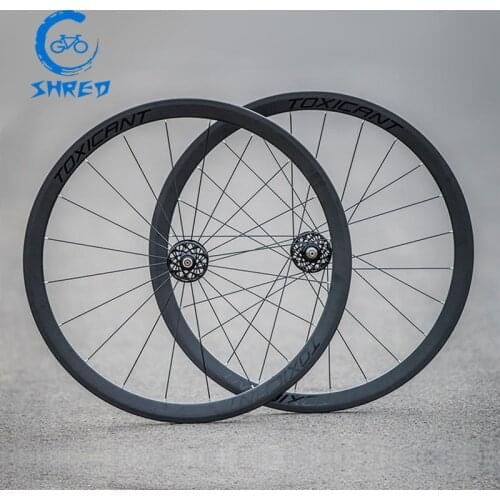 700c Carbon track wheels fixed gear carbon wheelset 40mm clincher single speed bike carbon wheels With front Quick release lever