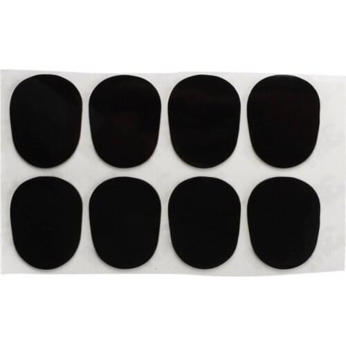 8 Patches Pads Cushions Nozzle for Alto Saxophone 0.8mm Black