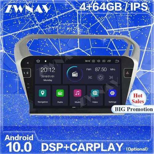 Carplay IPS DSP Android Screen For Peugeot 301 2013 2014 2015 2016 Auto Audio Radio Stereo Multimedia Player GPS Navi Head Unit