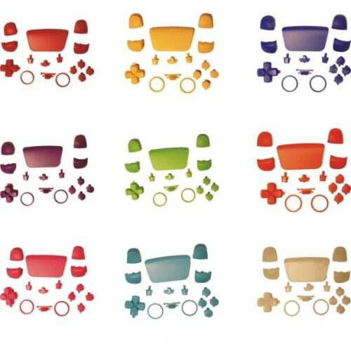 Thumb Stick Joystick Grip Cap ABXY Button D-pad Cover L1 R1 L2 R2 Trigger PS Key for Sony DualSense 5 PS5 Thumbstick Repair Case