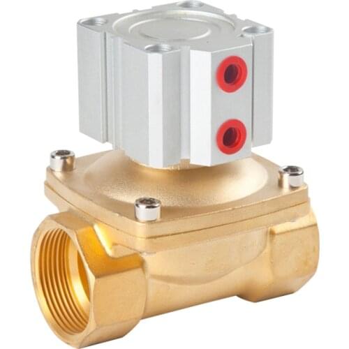 Solenoid Valve 12V/24V/110V/220V Electric Valve Brass Vacuum air control valve 1/2" 3/4" 1" for Water Oil gas