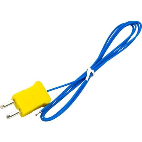 FTARW02 K type 1m PTEE cable wire head plug connection thermocouple temperature sensor
