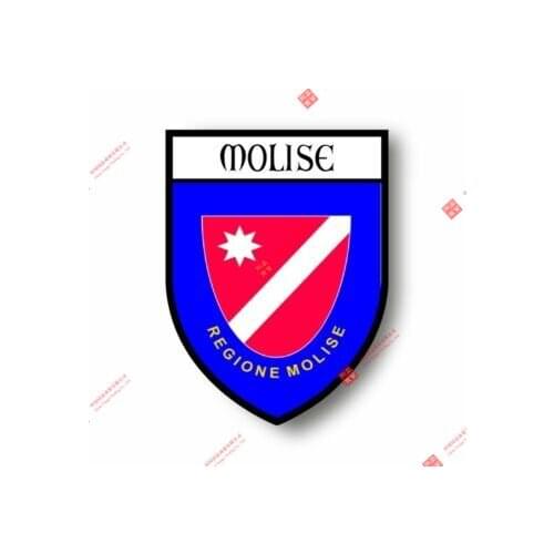 Interesting Car Stickers Decal Souvenir Vinyl Car Shield City Flag World Crest Italy Molise Car Decal Decoration Laptop