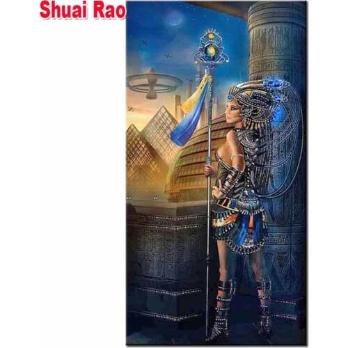 Full Square/Round Diamond Embroidery Indian woman warrior 5D Diy Diamond Painting Cross Stitch Diamond Mosaic Decor Home Art