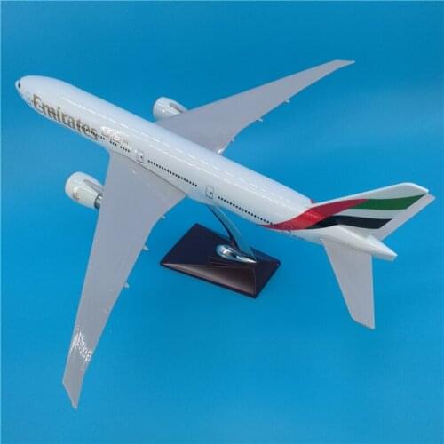 47CM 777 B777 UAE Airlines airways airplane aviation model toy aircraft diecast plastic Resin plane gifts for kids adult