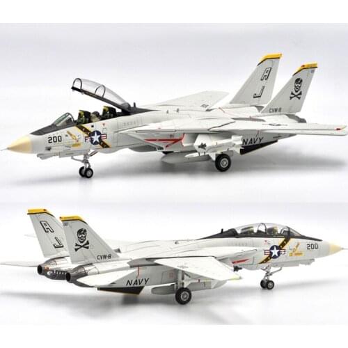 Military fighter model 1/72 U.S. Air Force Navy F14 F14A Tomcat Aircraft VF-84 Jolly Roger Squadron VF-142 Toys Free Shipping