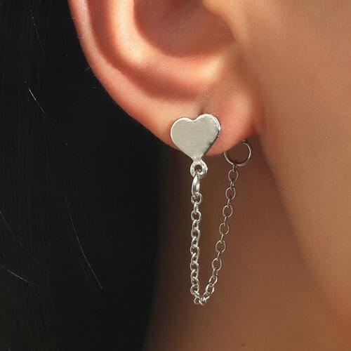 Trendy Long Earrings Fashion Temperament Crystal Threader Drop Dangle Popular Hoop Earrings Women Gift Party Punk Jewelry