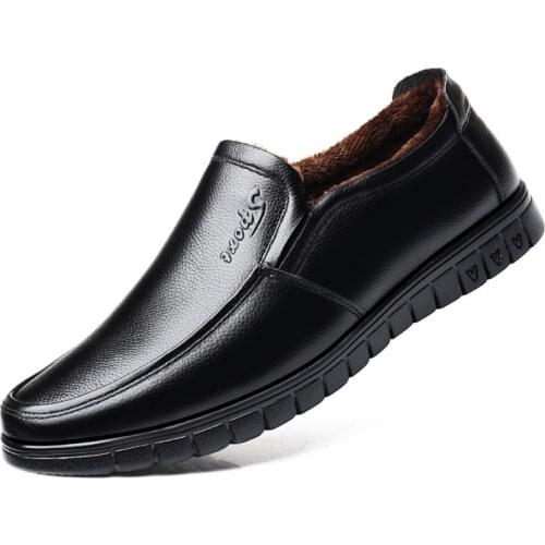 2020 Winter Men Genuine Leather Boots Men Shoes High Quality Men Ankle Warm Snow Boots Winter botas de trabajo hombre taktik bot