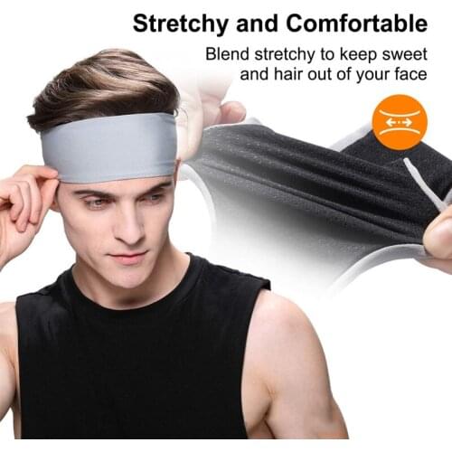 Headband Fashion Sweat absorption Hair band Man Fitness Elastic Sports Hair accessories Female Yoga