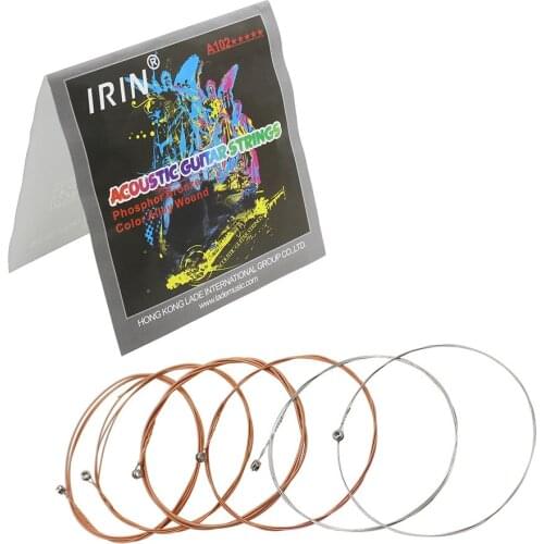 M MBAT Guitar Strings Set Phosphor Bronze Alloy Stainless Steel Wire Strings Acoustic Folk Guitar Musical Instrument Accessories