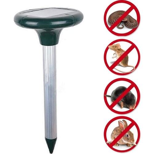 New Ultrasonic Wave Solar Charged Rat Repellent Snake Rodent Rabbit for Field Garden