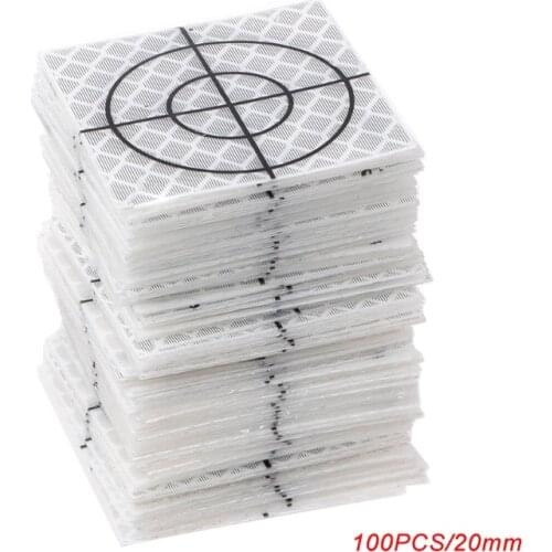 100 Pcs Reflector Sheet Reflective Tape Target Total Station 20/30/40/50/60mm N1HF
