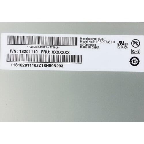 AUO LCD Display Panel M195RTN01.0 M195RTN01.1 N190ETN01.0 a-Si TFT-LCD Screen