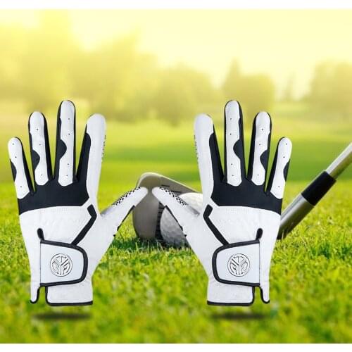 1 Pcs Mens Golf Glove Left Hand Right Hand Micro Soft Fiber Breathable Golf Gloves Men Color White Golf Accessories Enjoyable