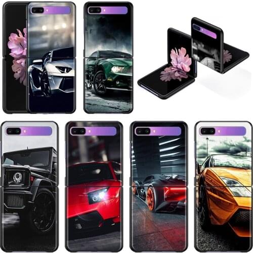 Sports Cars Male Men Phone Case For Samsung Galaxy Z Flip 3 5G Cover Shell Black TPU Caso Capa Hard Fundas