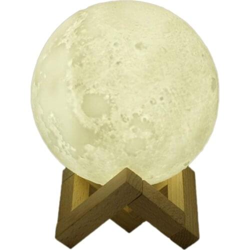 LED Lunar Air Humidifier 3D Moon Lamp USB Rechargeable Air Humidifier Night Light Purifier