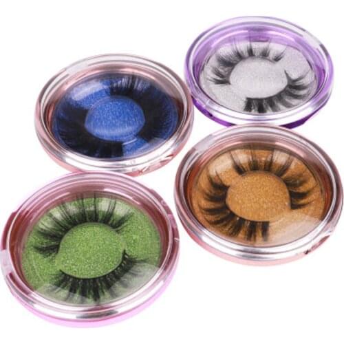 YioWio 3D Faux Mink Handmade Eyelashes Fauc Cils Soft False Lashes Natural Long Fake Eyelashes WIth Round Case Lash Supplies