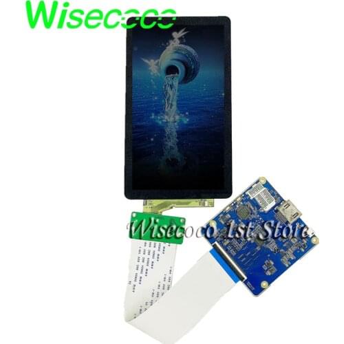 Wisecoco 5.5 Inch 4k Lcd Display 3d Printer Screen Resin 2160x3840 UHD With Hdmi To Mipi Controller Board+Glass Protective Film