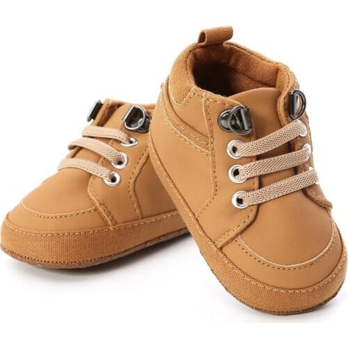 Winter Baby Boys Girls Shoes Casual PU Comfortable Warm Anti-Slip Solid Color Soft Soled First Walkers