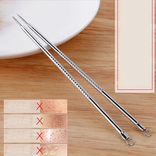1/5pcs Stainless Steel Acne Extractor Removing Tool Face Skin Care Blackhead Blemish Pimple Remover Comedone Extract Ance Needle