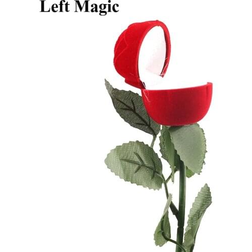 1pc Wedding Magic - Rose to Ring Box Magic Tricks Romantic Magia Party Bar Gimmick Accessory Props Comedy