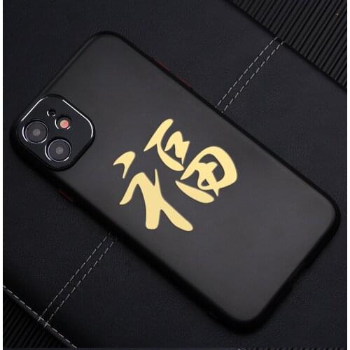 11204# 60*60 mm Hieroglyph Luck cool 3D nickel metal decal car stickers for Car Styling Laptop phone