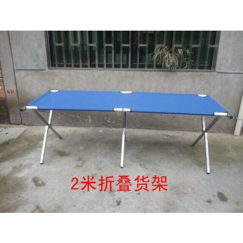 200*70*70CM Galvanized steel pipe goods shelf Foldable Tabletop Display Folding display shelves For outdoor sports