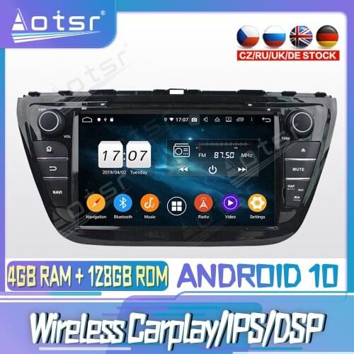 Android 10 PX6 128G For Suzuki SX4 S Cross 2014 DVD GPS Navigation Auto Radio Stereo Video Multimedia Player HeadUnit 2din
